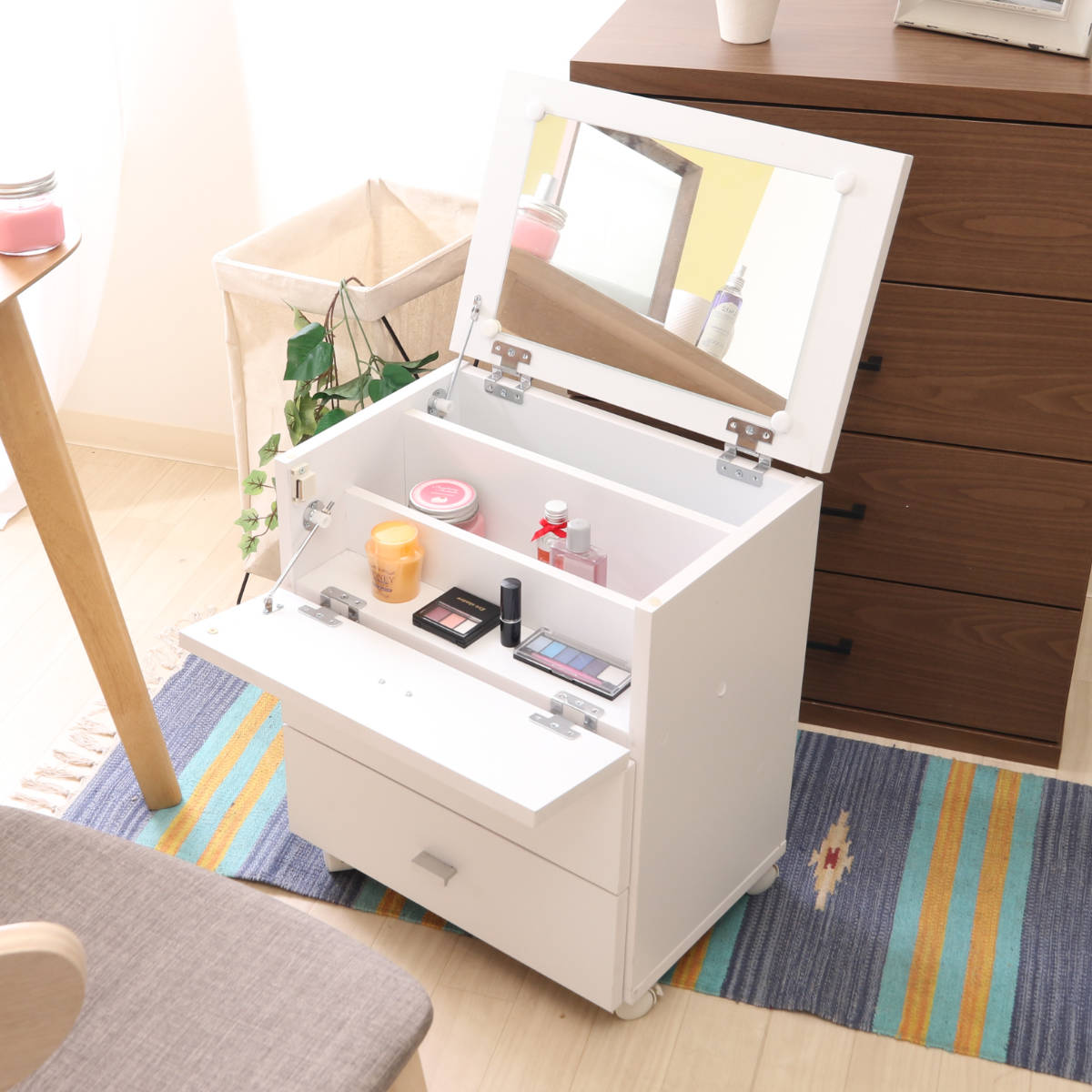 不二貿易（Fuji Boeki） ドレッサー 幅45cm コスメボックス 完成品