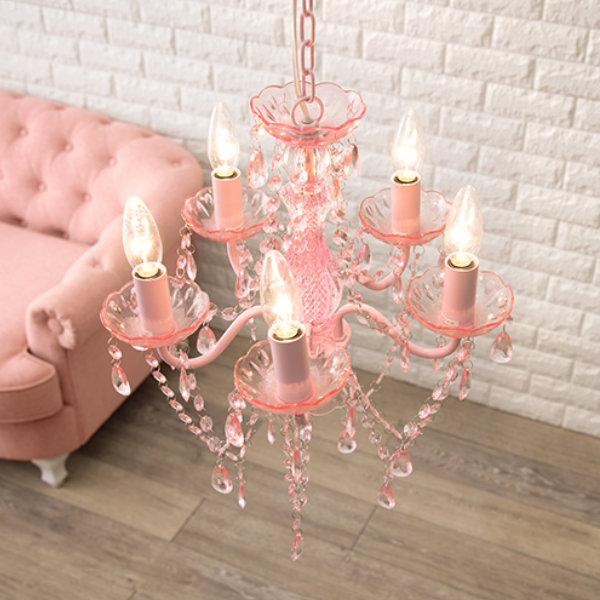 HAGiHARA（萩原） シャンデリア 5灯 ペンダントライト LED 対応