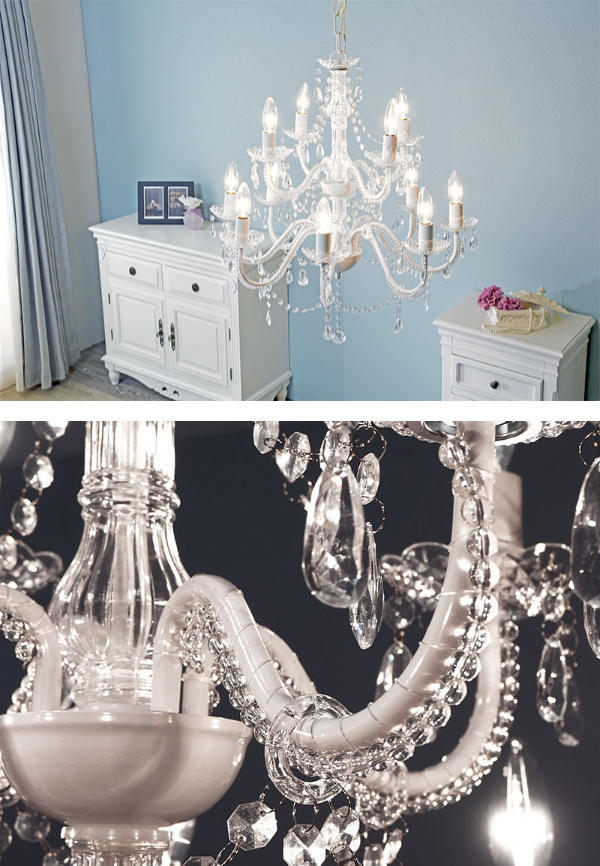 HAGiHARA（萩原） シャンデリア 12灯 ペンダントライト LED 対応