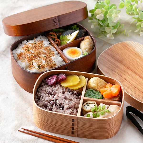 お弁当箱 曲げわっぱ 650ml 1段 くつわ型 （ 弁当箱 ランチボックス