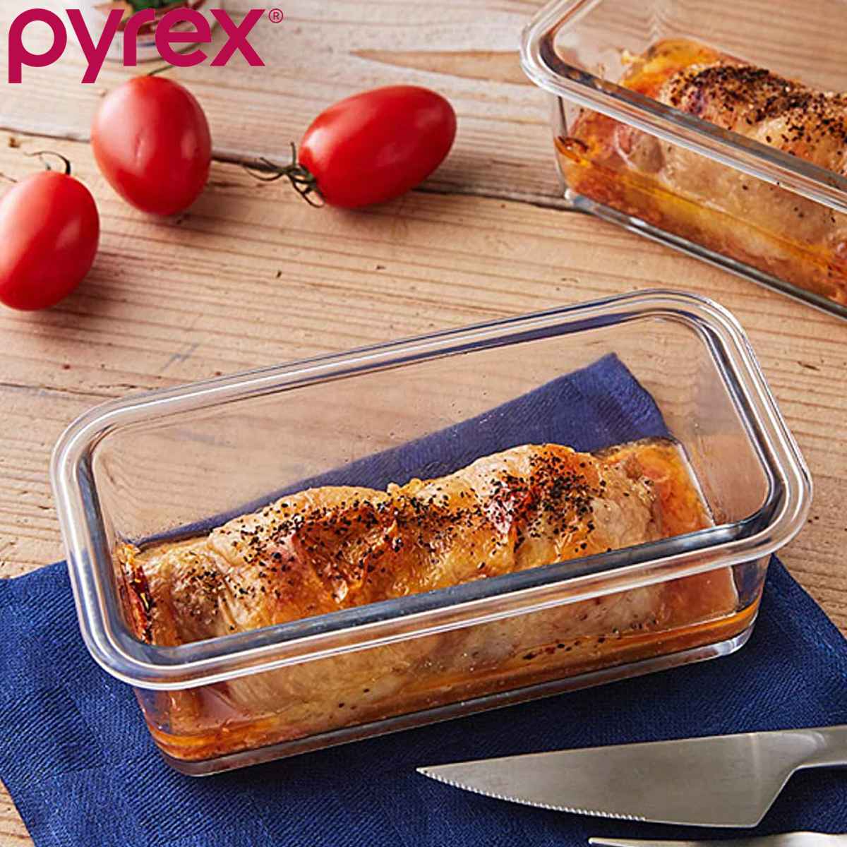 PYREX（パイレックス） パウンド型 18.5cm ローフデッシュ 耐熱ガラス