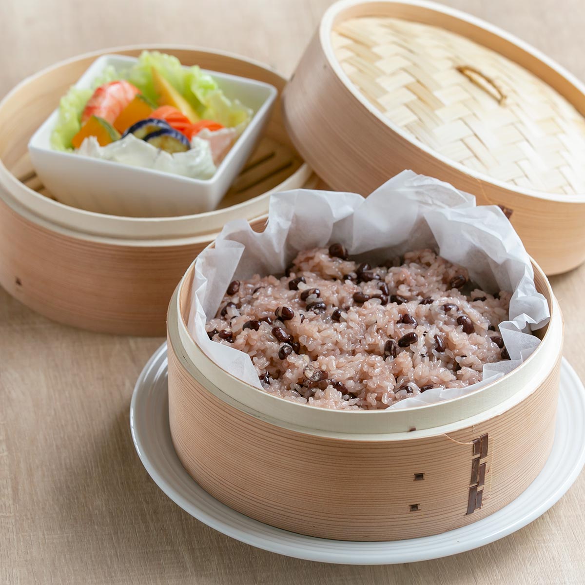 中華セイロ 2段 直径21cm （ 蒸し器 杉 木製 蒸籠 セイロ 蒸篭 蒸し