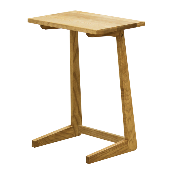 サイドテーブル 幅45cm 脇机 北欧風 天然木 MOND （ 開梱設置 タモ