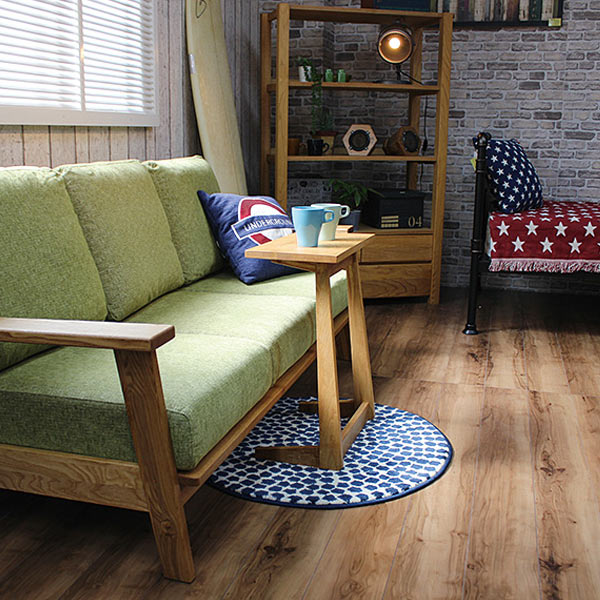 サイドテーブル 幅45cm 脇机 北欧風 天然木 MOND （ 開梱設置 タモ