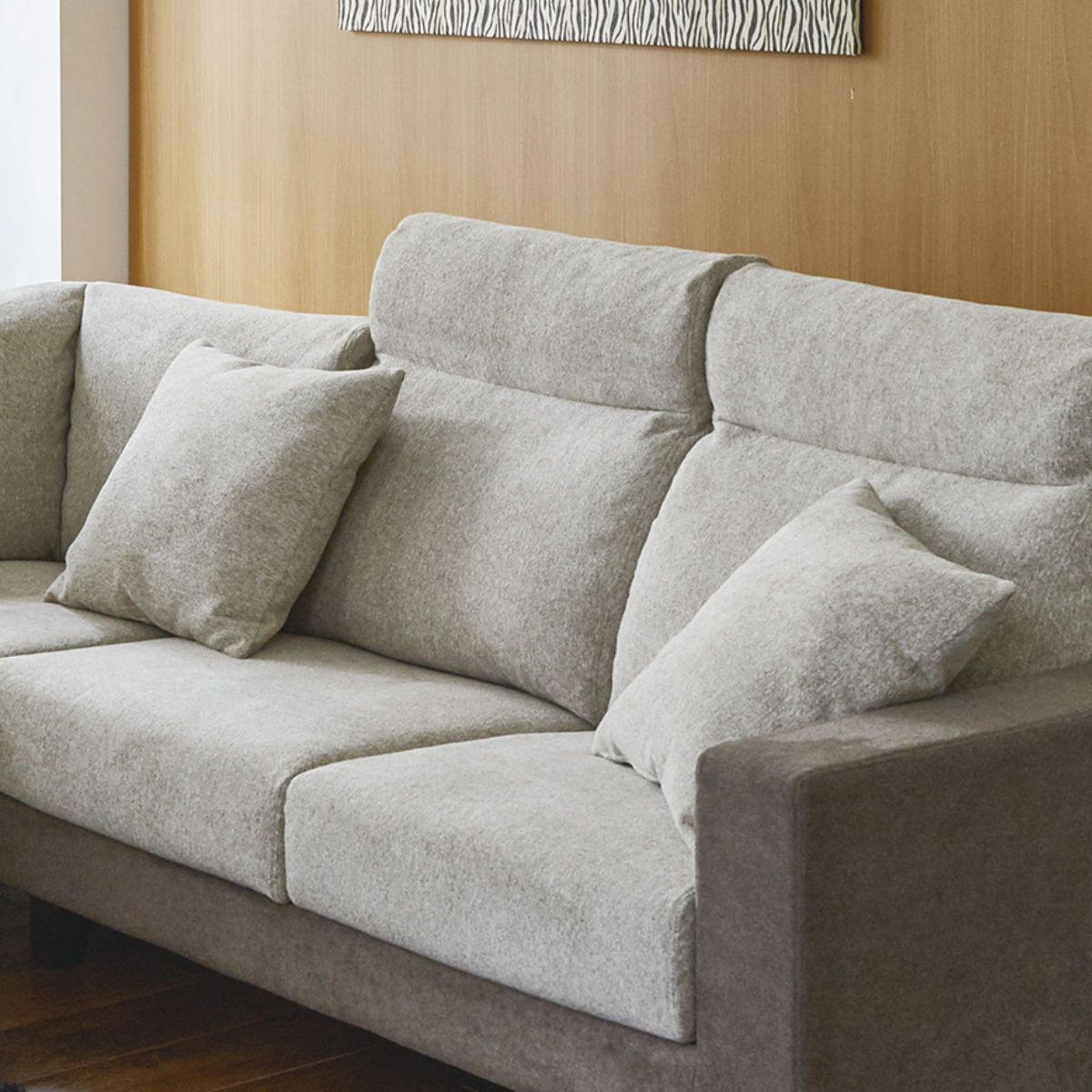 カウチソファ 向かって左カウチ 幅157cm クッション付 （ 開梱設置