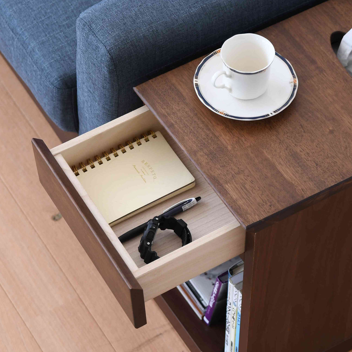 サイドテーブル 幅30cm×高さ60cm ニーナツー ナイトテーブル （ ミニ