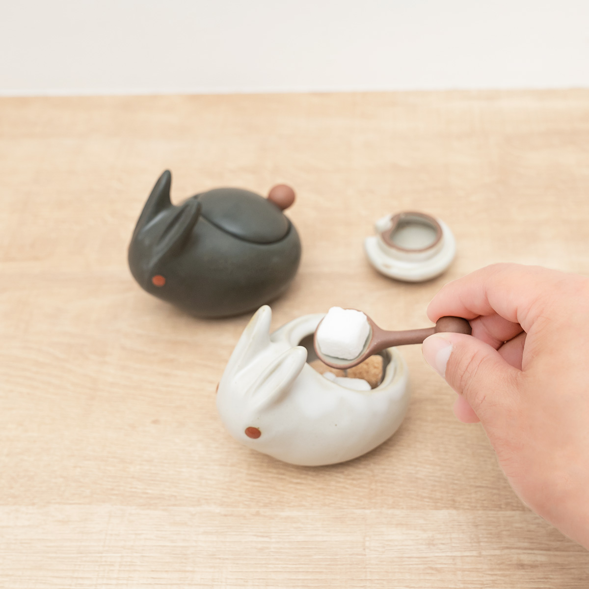 調味料入れ アイクラフトD うさぎポット （ 卓上 食洗機対応 スプーン