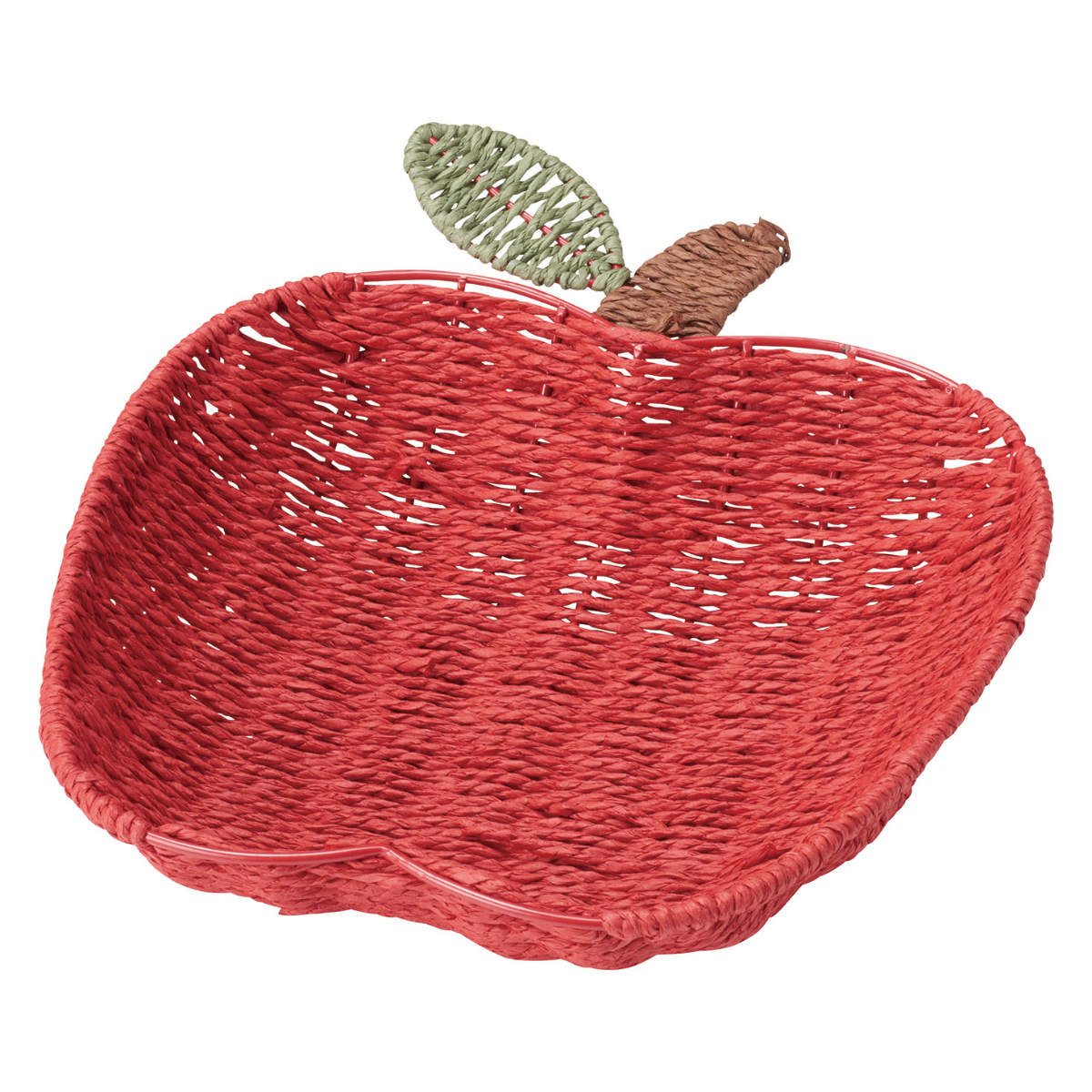 バスケット フルーツバスケット リンゴ型 （ かご ペーパーバスケット