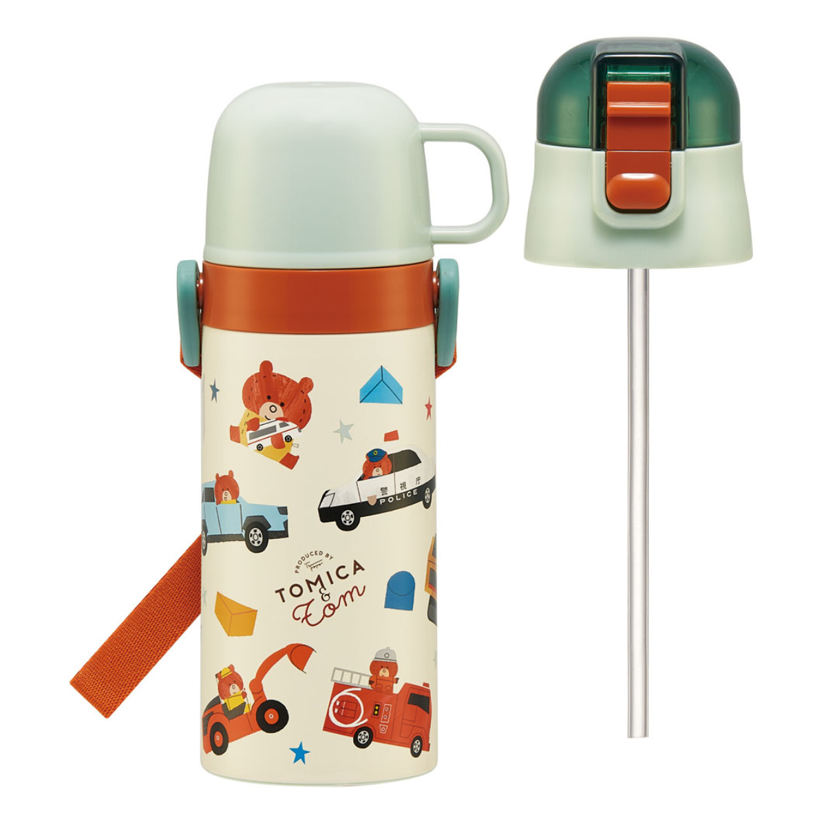スケーター 水筒 400ml 350ml 子供用2Wayボトル トミカとトム （ 保温