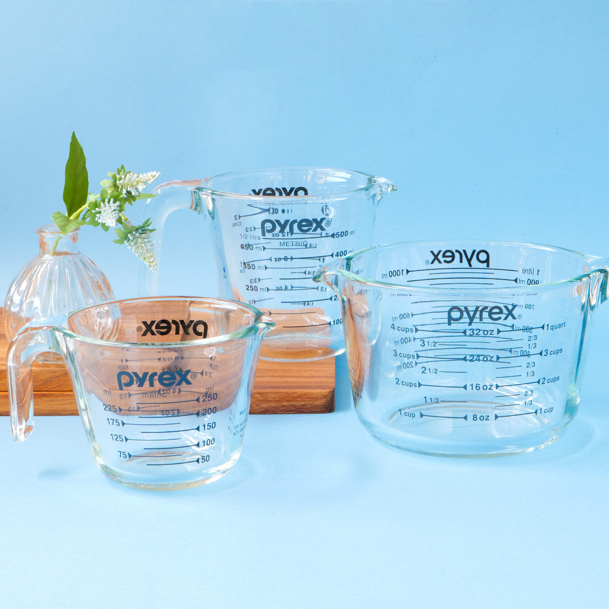 PYREX（パイレックス） 計量カップ 500ml 耐熱ガラス 取っ手付き