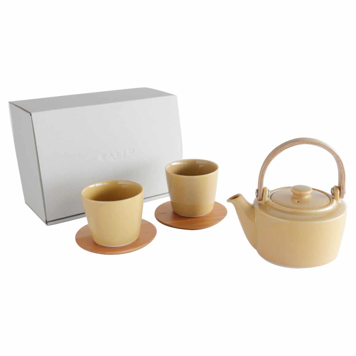 LOLO（ロロ） 土瓶 湯呑み 茶敷付き ギフトセット 420ml SALIU 祥 磁器