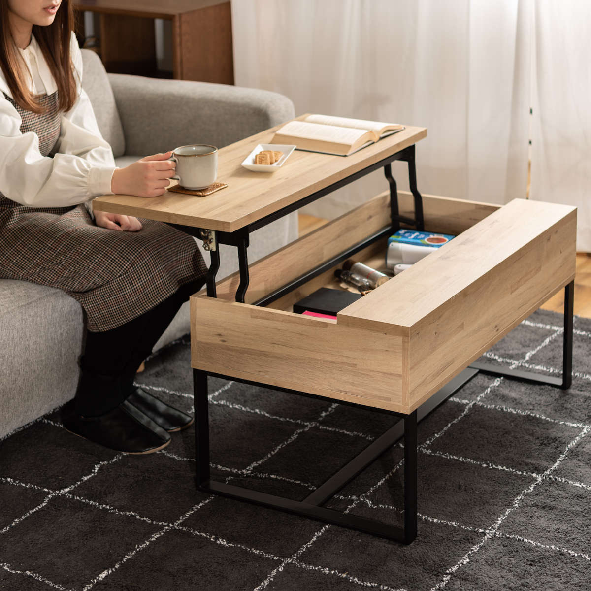 リビングテーブル 昇降式ローテーブル」の人気商品一覧 | 安い商品を