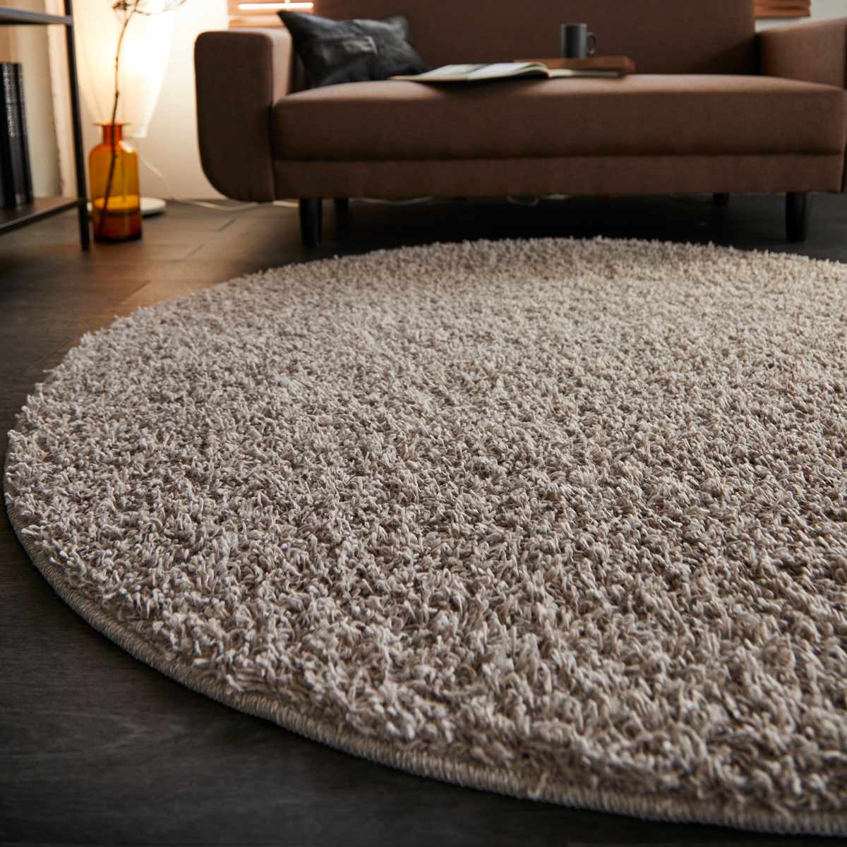 スミノエ ラグ ルーパス 150×150cm 円形 防ダニ アレルブロック