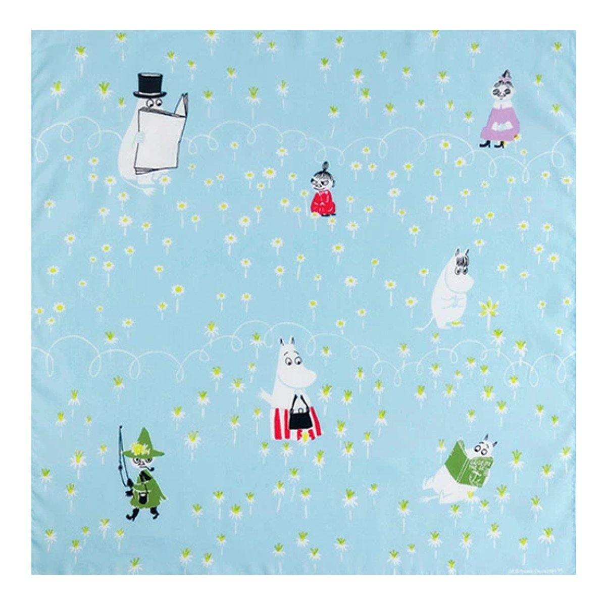 ムーミン ハンカチ 大判 50×50cm MOOMIN TRIBUTE WORKS HANDKERCHIEF
