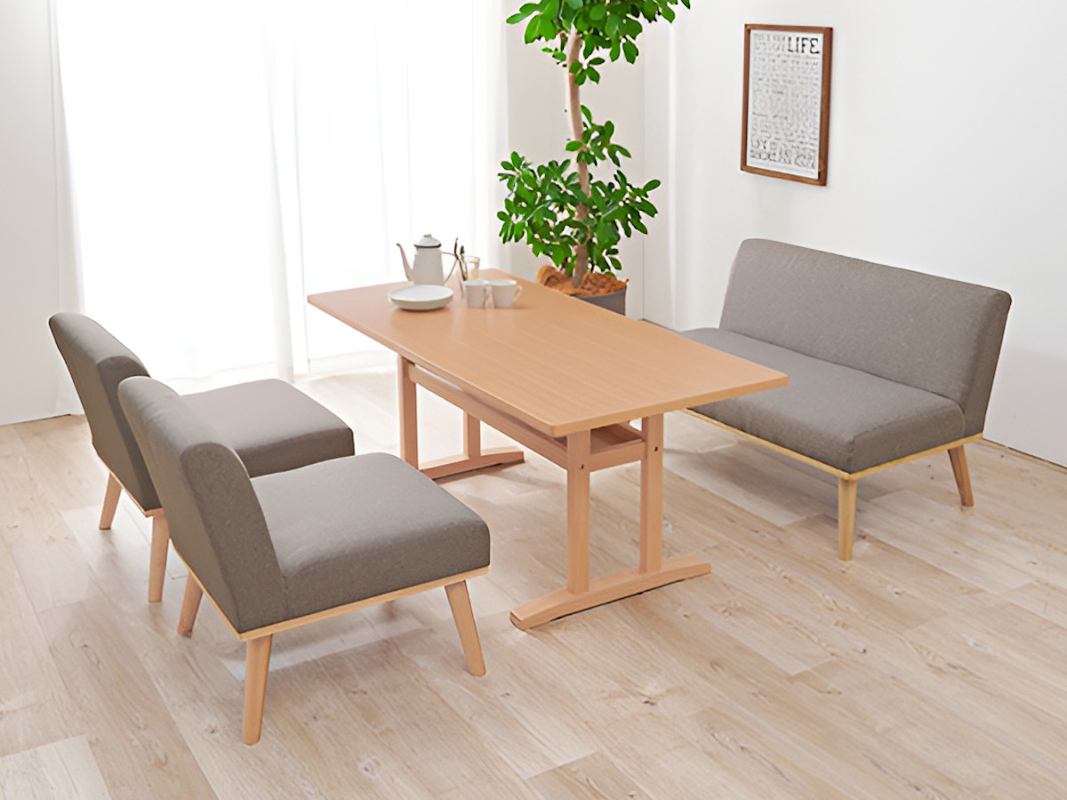 専用④】ACTUSのダイニングテーブルソファ4点セット:オットマン ACTUS