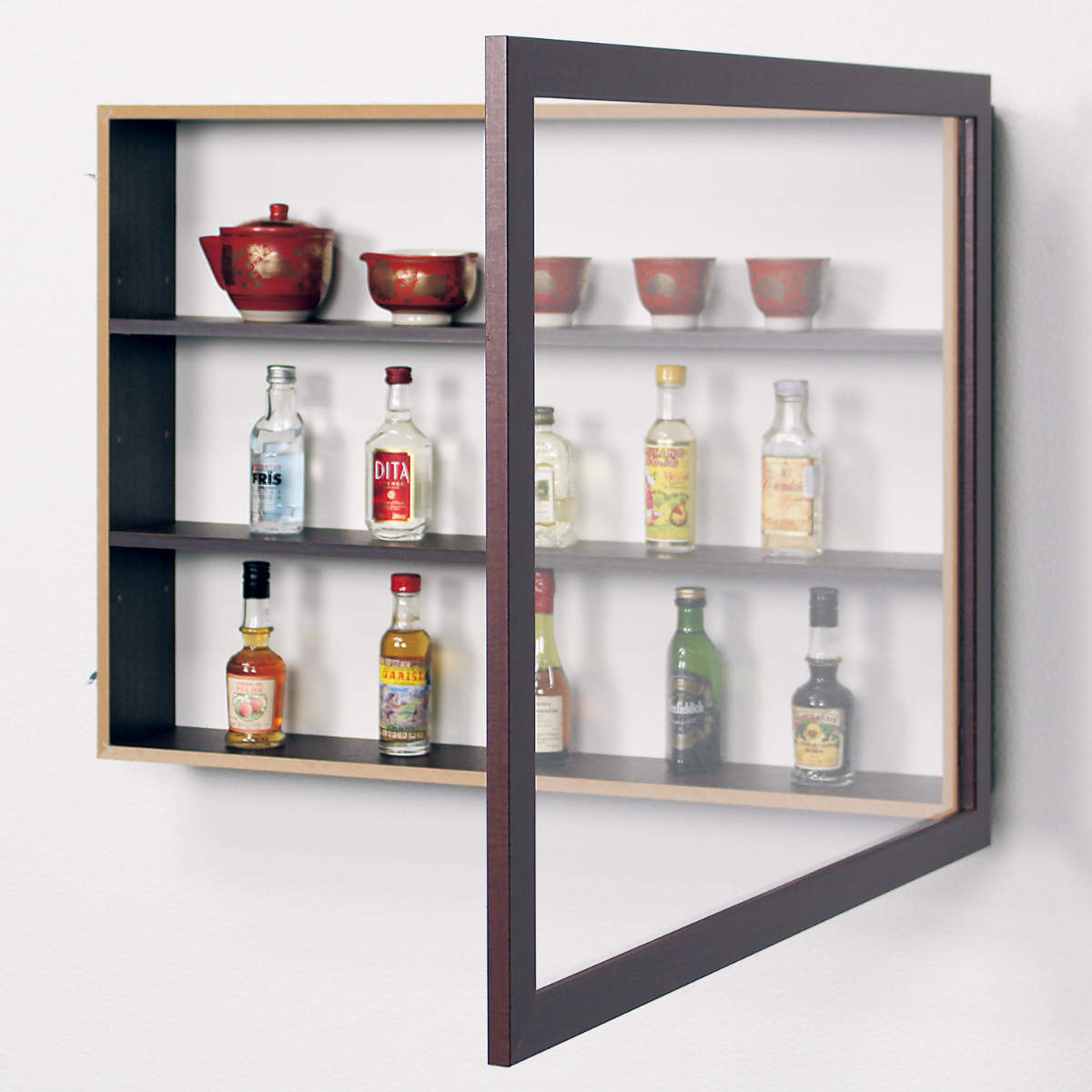 コレクションケース 63×48cm カバー扉付き メイク道具 L405 （ ケース