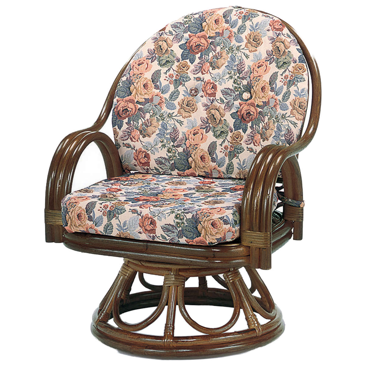 今枝商店 回転座椅子 ラタンチェア 籐家具 座面高35cm （ 回転式