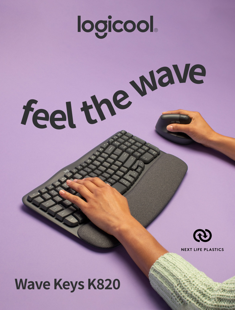 logicool（ロジクール） キーボード ワイヤレスキーボード K820 WAVE