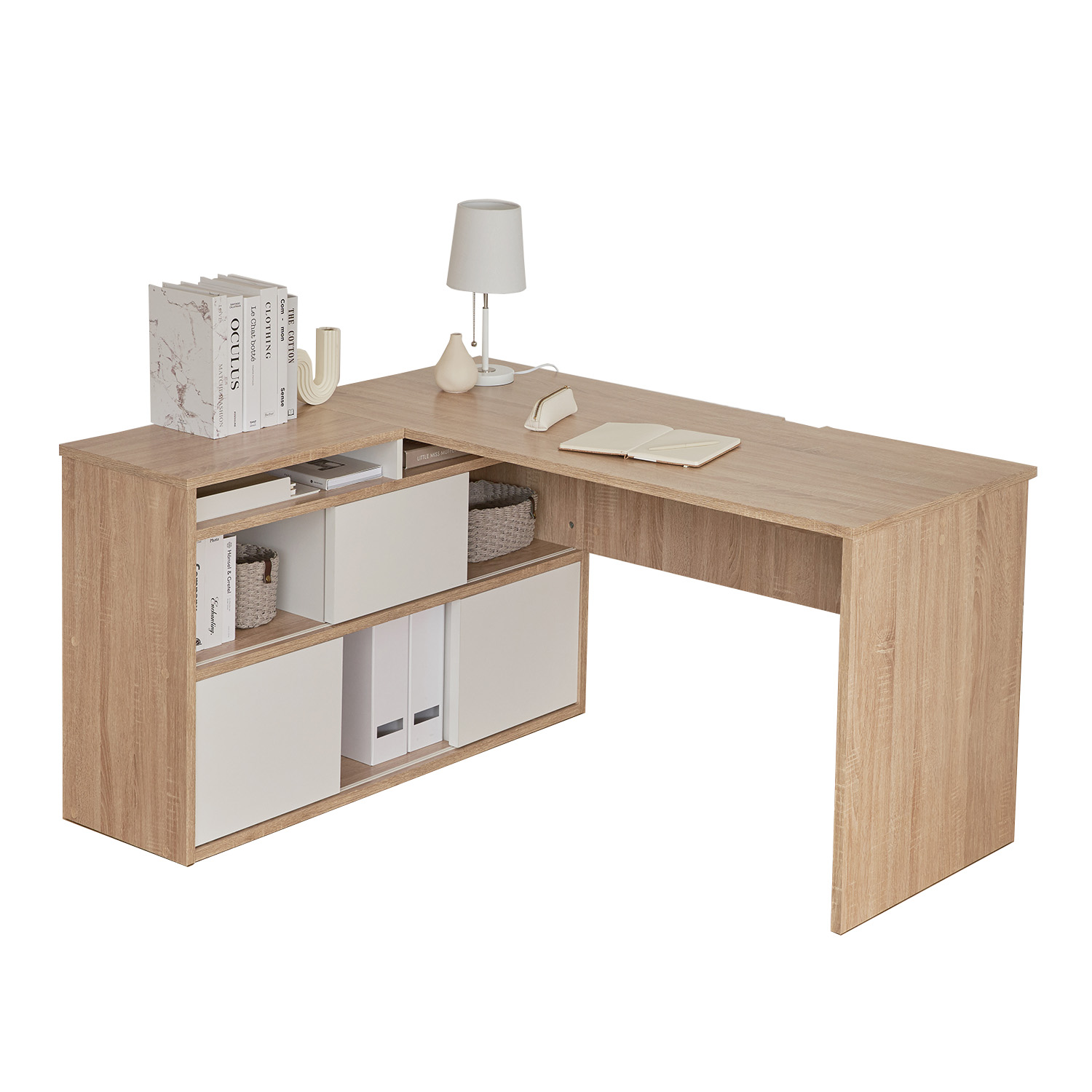 LOWYA（ロウヤ） パソコンデスク L字 PCデスク コーナーデスク L字型