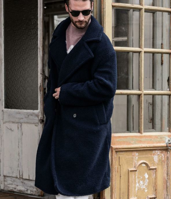 1PIU1UGUALE3 RELAX ダブルボアロングコート 男性 アウター 冬 大人