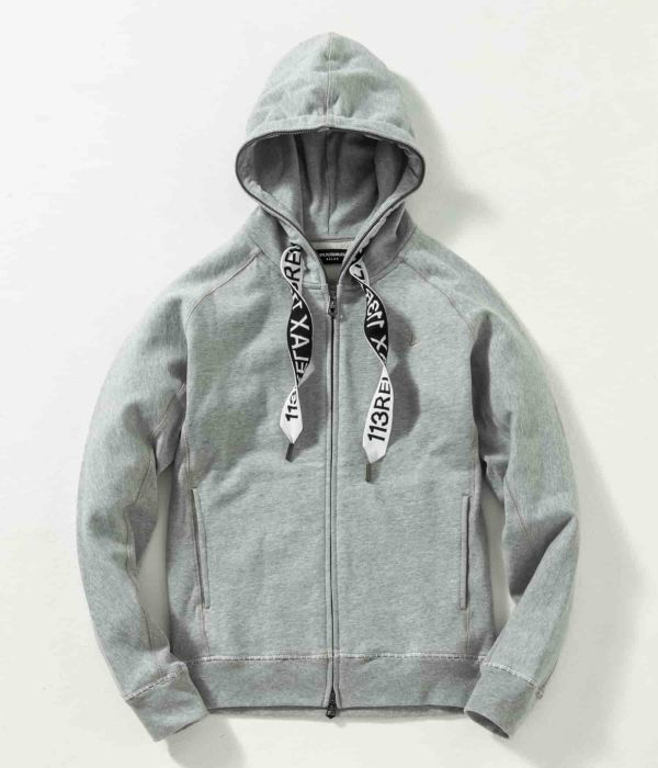 1PIU1UGUALE3 RELAX セットアップ 上下セット ステッチパーカー&パンツ