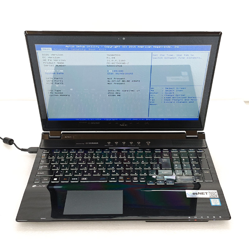 LaVie ジャンク品 NEC LAVIE PC-NS750CAB-J ジャンクPC ジャンク