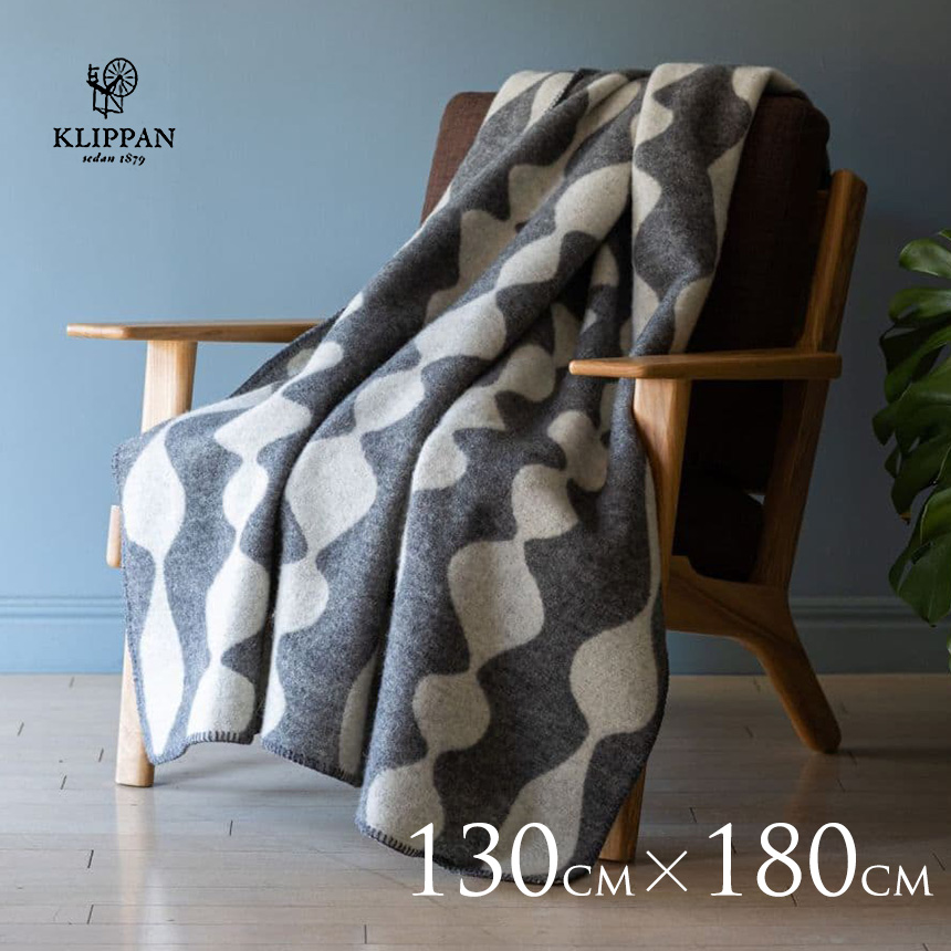 KLIPPAN クリッパン ウール シングル ブランケット マーガレットローズ