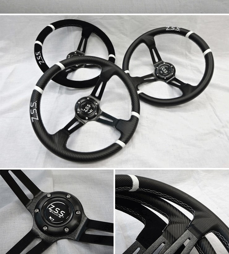 Z.S.S. ディープコーン スポーツ ステアリング Type-D2 φ35 スエード調