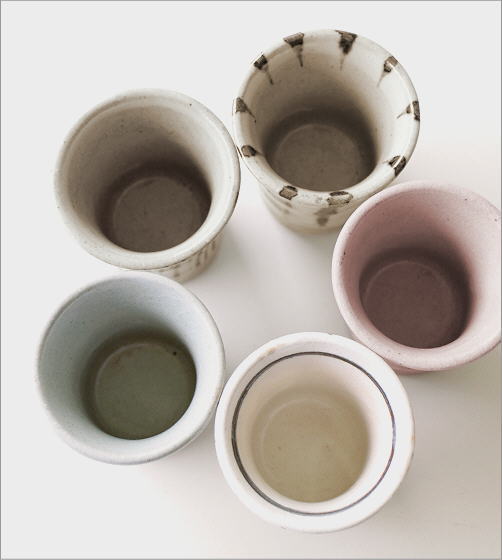 湯のみ5客セット 湯呑み茶碗 おしゃれ 来客用 ミニカップ5個セット
