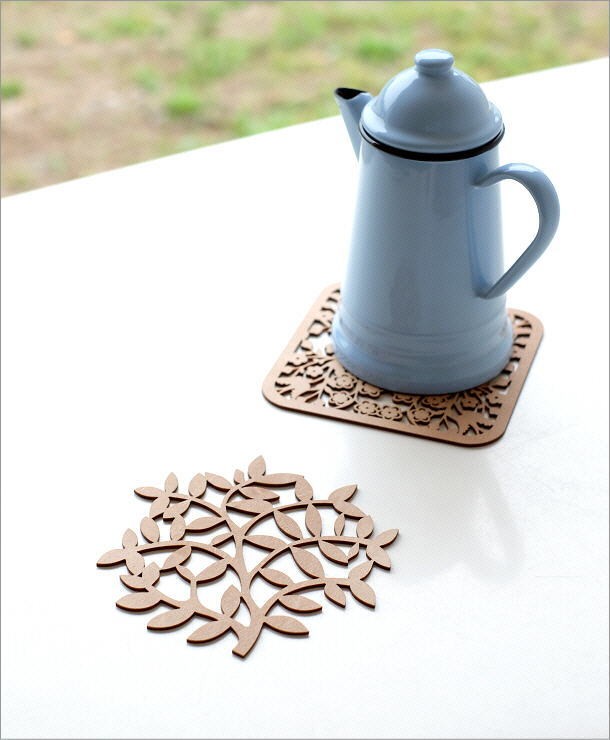 鍋敷き 鍋敷 おしゃれ 木製 鍋しき ウッド 可愛い かわいい ナチュラル