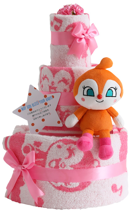Merries おむつケーキ アンパンマン 出産祝い 3段 ひな祭り 爆買