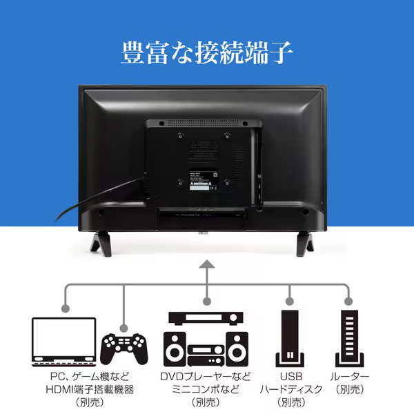 ティーズネットワーク スマートテレビ 24V型 ハイビジョン チューナー
