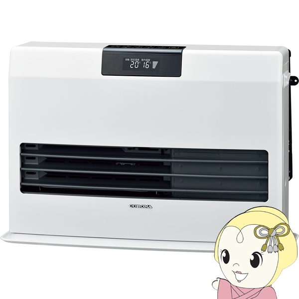 CORONA（コロナ） FF式温風石油ストーブ FF-WG40SK-W 石油ファン