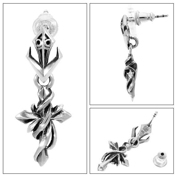 M'S COLLECTION（エムズコレクション） クロス ツタ チャーム シルバー