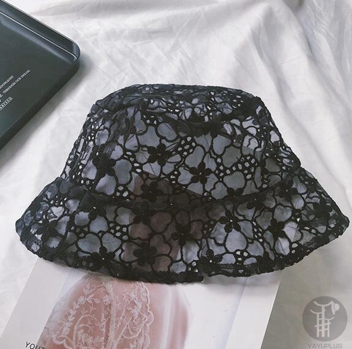レース帽 バケットハット 帽子 ハット レディース レース 春 夏 つば広