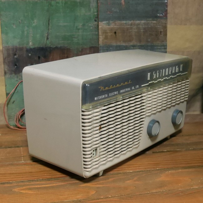 ナショナル アンティーク 真空管 ラジオ national UX-470 レトロ