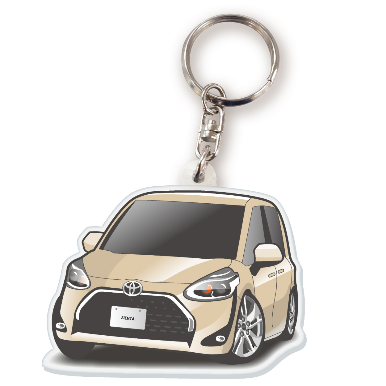 カーアクリルキーホルダー トヨタライセンス商品 シエンタ2代目 ちび