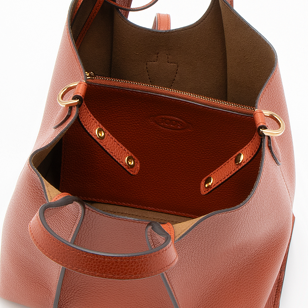 TOD'S（トッズ） トートバッグ ミニ オレンジ T TIMELESS T タイムレス