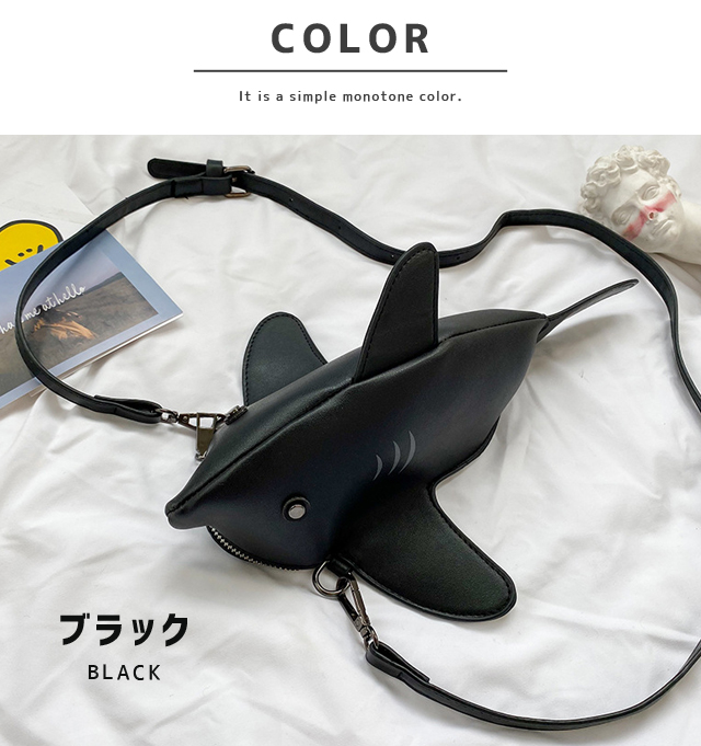 ショルダーバッグ ミニ サメ メンズ レディース ユニセックス キッズ