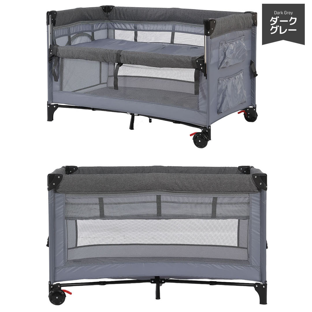 プレイヤード 折りたたみ 高度調節可能 ベビーサークル 新生児 マット