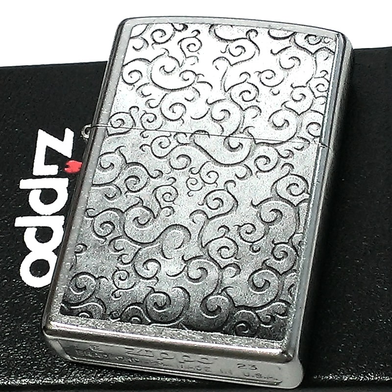 ZIPPO（ジッポー） ライター 唐草柄 シルバー ジッポ Vines Design