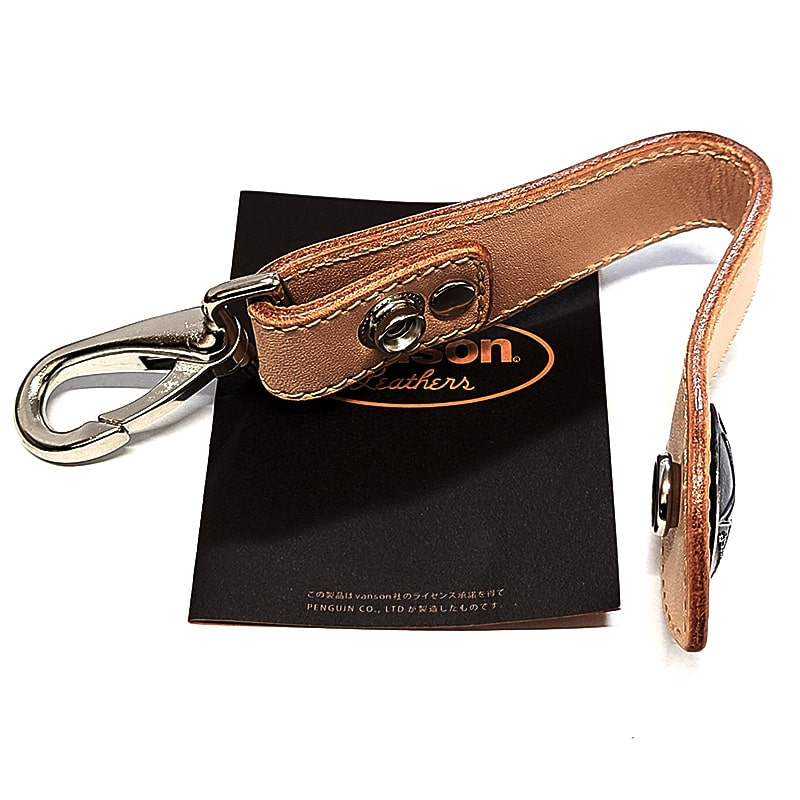 VANSON（バンソン） キーフック 牛革 ナチュラル 日本製 栃木レザー