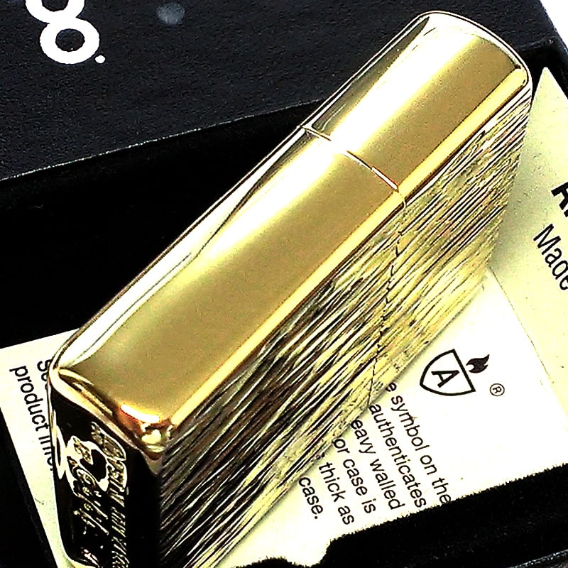 ZIPPO（ジッポー） アーマー ジッポライター ゴールド 両面ダイヤ