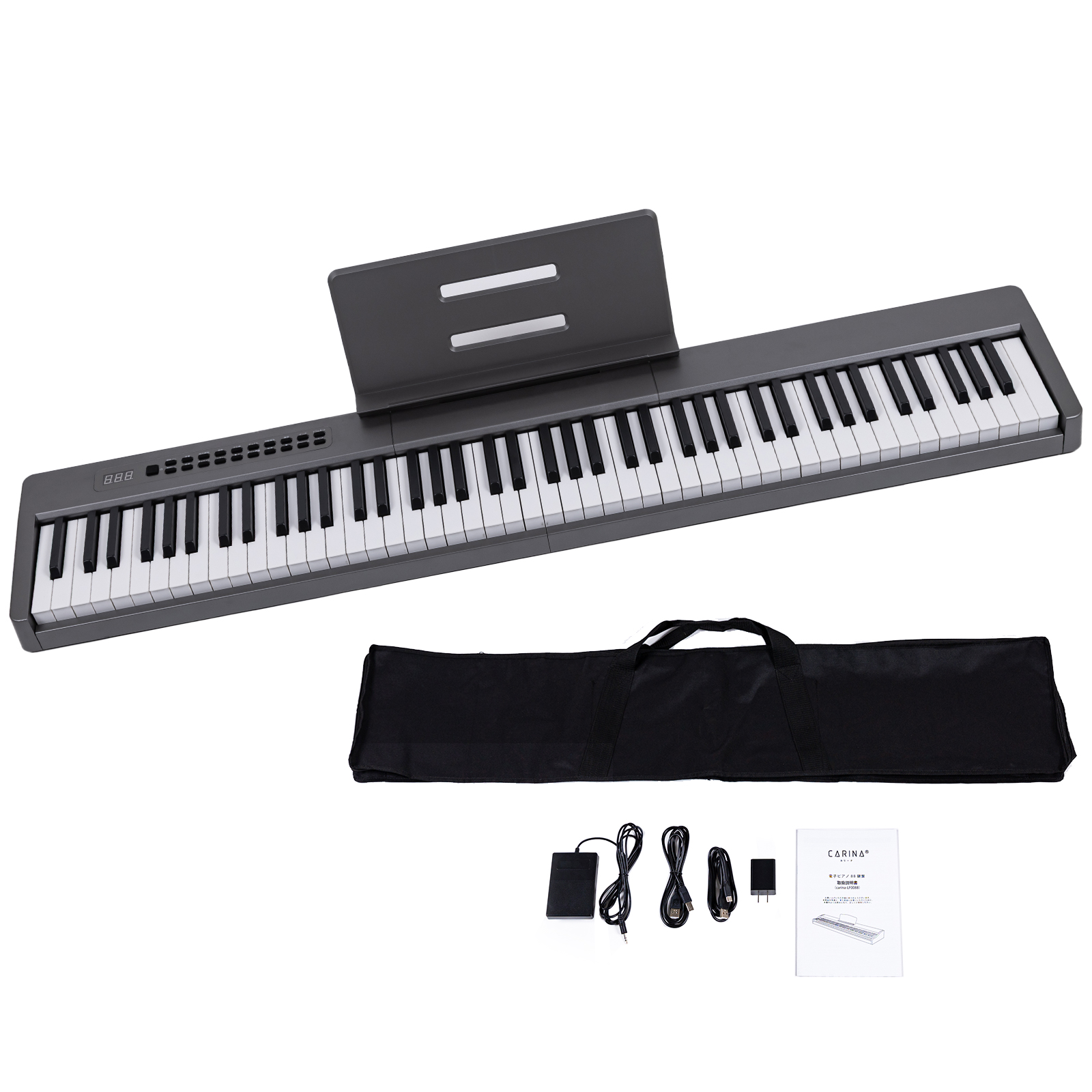 5カラー】電子ピアノ 88鍵盤 スリムボディ 充電可能 dream音源 MIDI