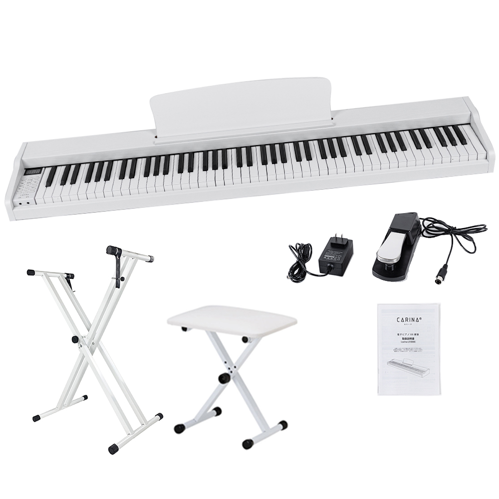 グレー新発売！】電子ピアノ 88鍵盤 スタンド 椅子セット 電子