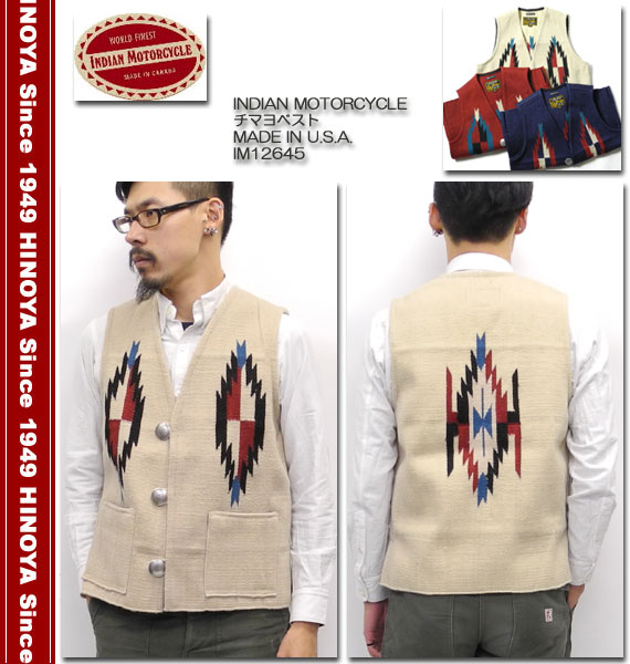 INDIAN（インディアン） チマヨ ベスト MADE IN U.S.A. IM12645