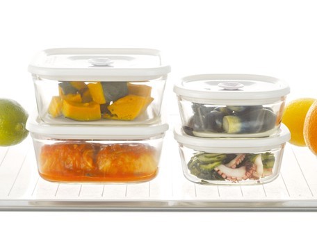 iwaki イワキ 耐熱ガラス製 密閉パック＆レンジ 450ml 実用容量450ml