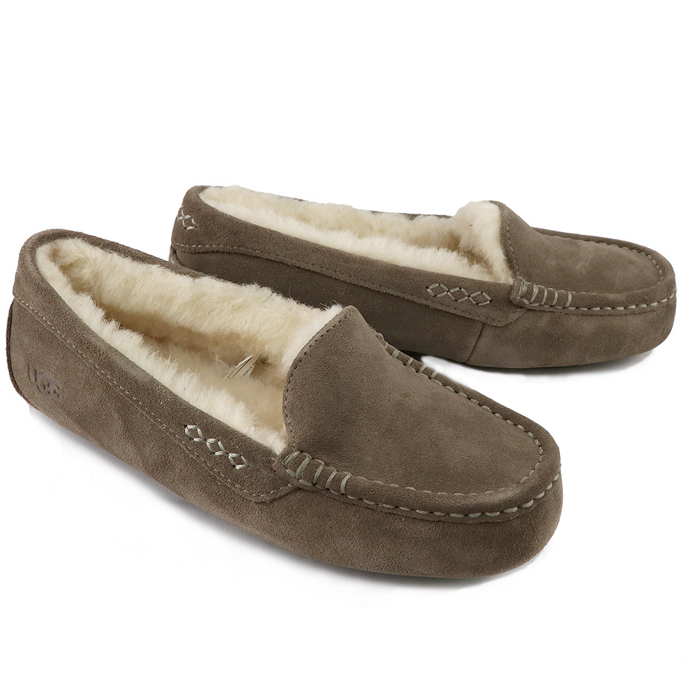 UGG スエード アンスレー モカシン 24㎝ SLATE UGG スエード