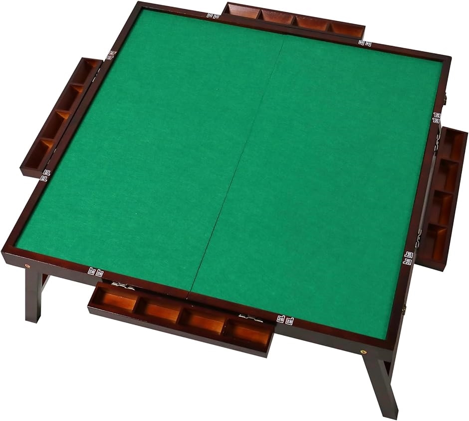 麻雀卓 点棒入れ 折りたたみ 予備マット付属 70cmx70cm