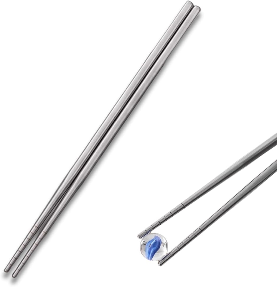 チタン箸 アウトドア箸 キャンプ バーベキュー 直火焼 耐熱 滑り止め